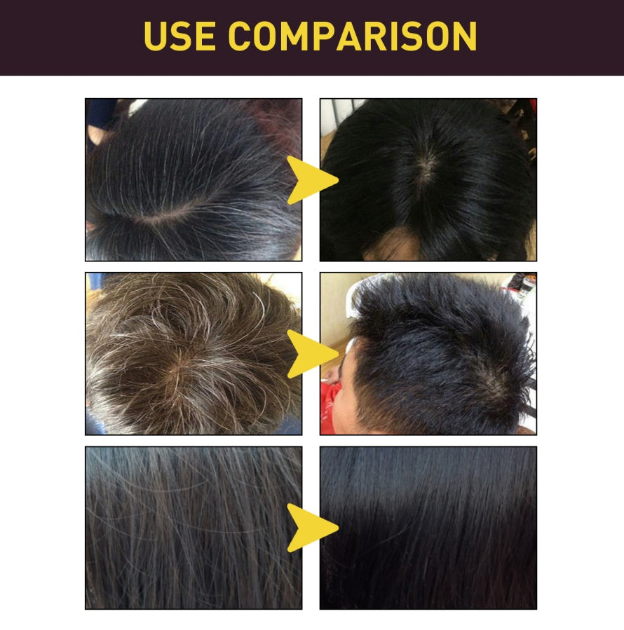 EELHOE White To Black Dyed Shampoo -Natural Brown- Polygonum Multiflorum Essence Moisturizing, Cleaning And Repairing Black And Smooth Hair Shampoo