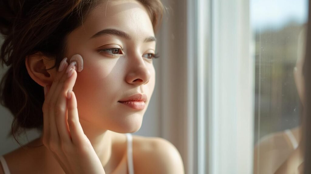 Natural Skin Care Routine for Indian Climate (Simple & Effective Guide) a girl near window light skin care (1)